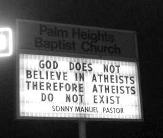 God does not believe in atheists.jpg